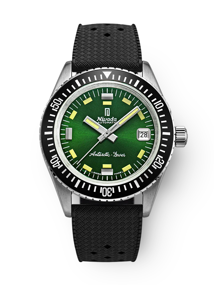 Nivada Grenchen Antarctic Diver Green Date 32053A01