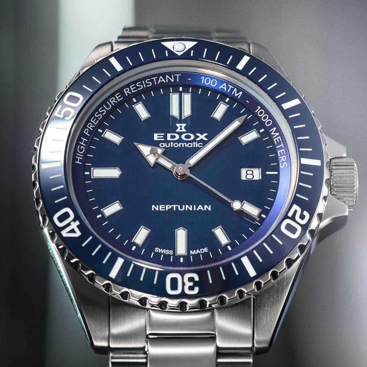 Edox Neptunian Automatik 44 mm 80120-3BUM-BUF