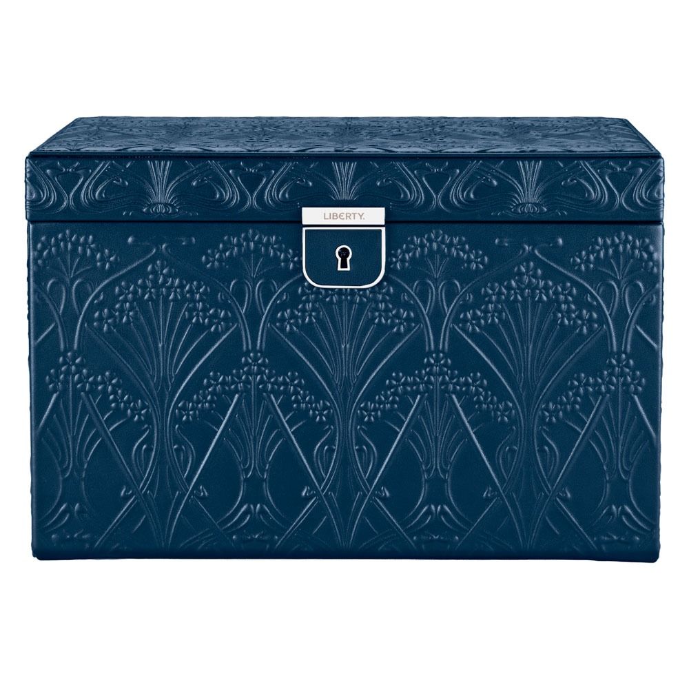 Liberty Large Jewellery Box - Navy