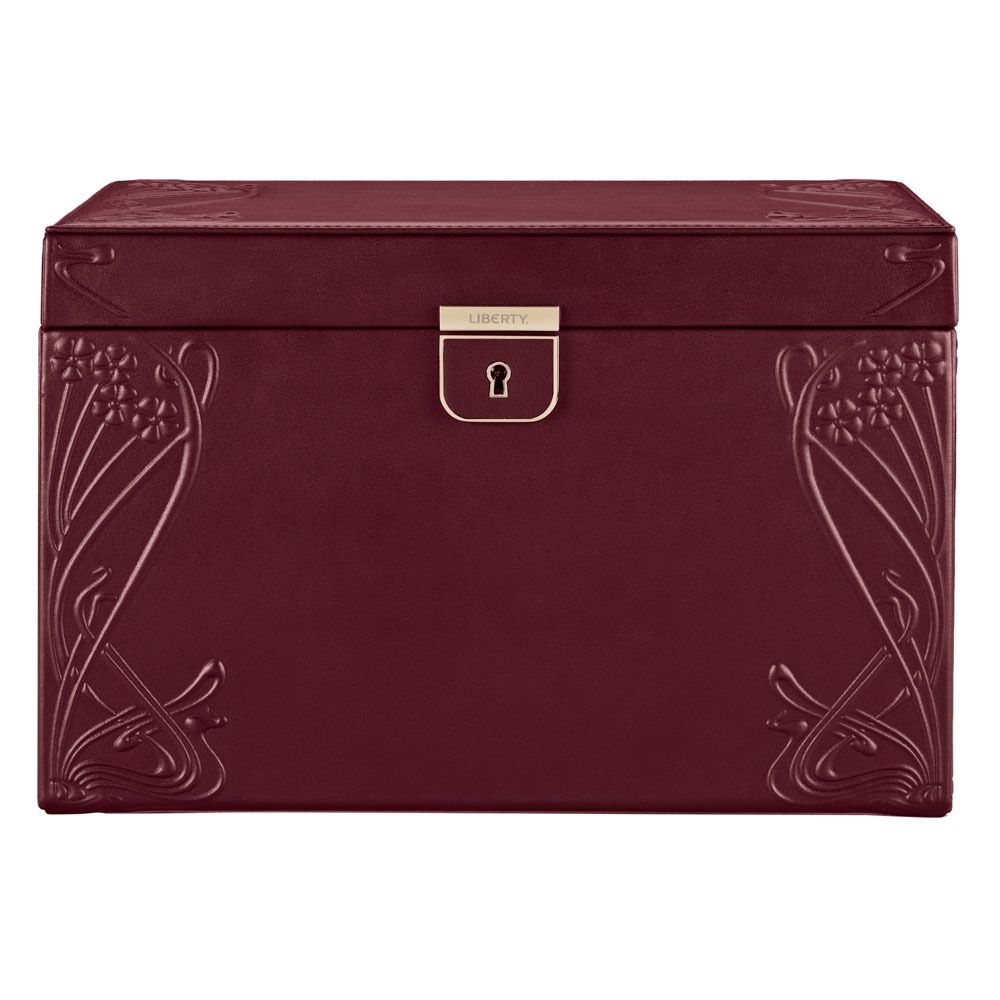 Liberty Large Jewellery Box - Burgundy