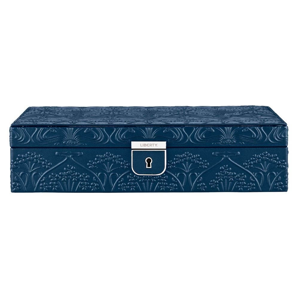 Liberty Medium Jewellery Box - Navy