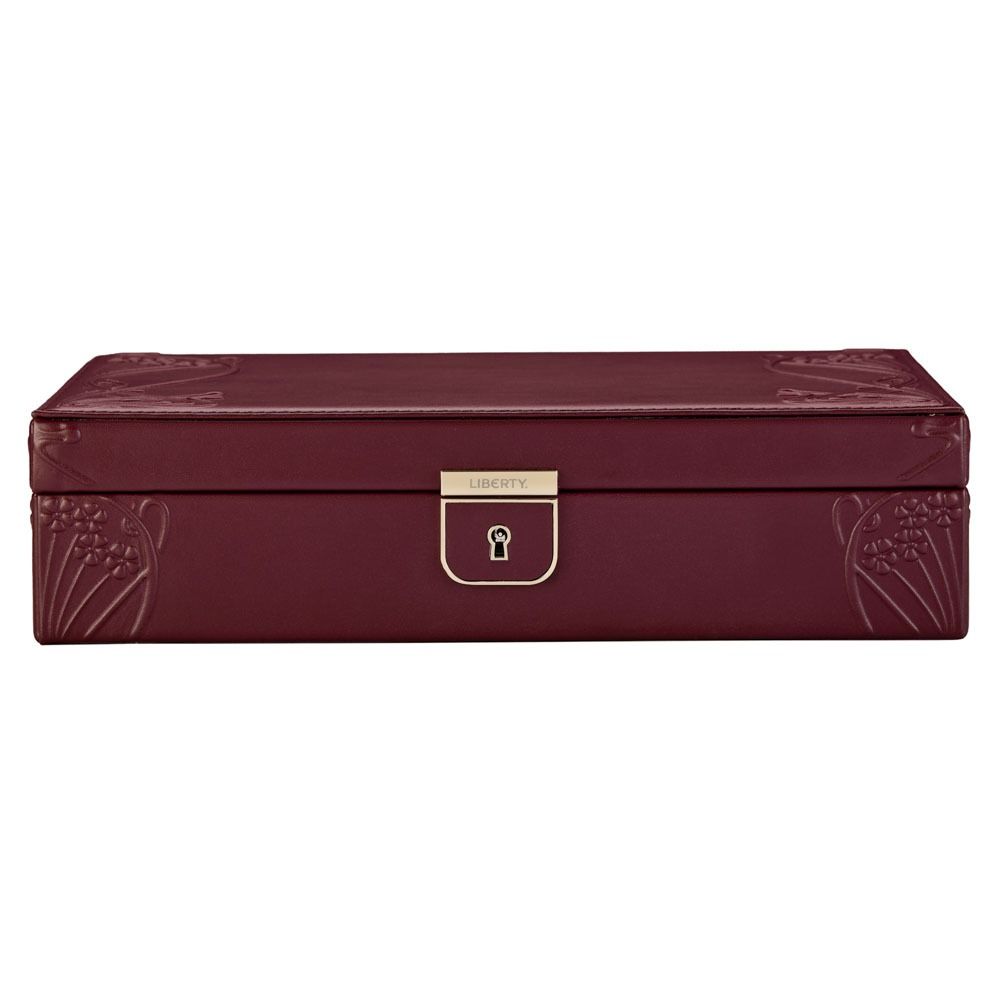 Liberty Medium Jewellery Box -Burgundy