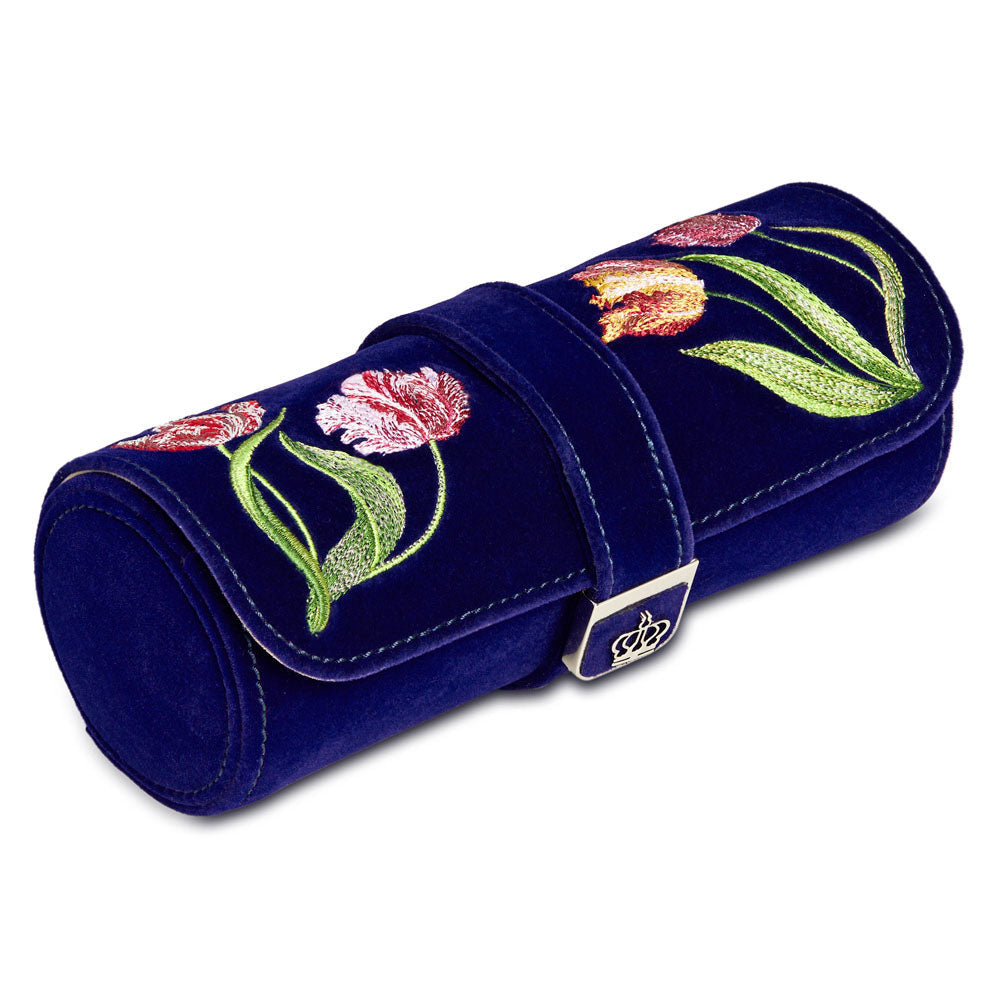 Royal Asscher Double Watch Roll with Jewelry