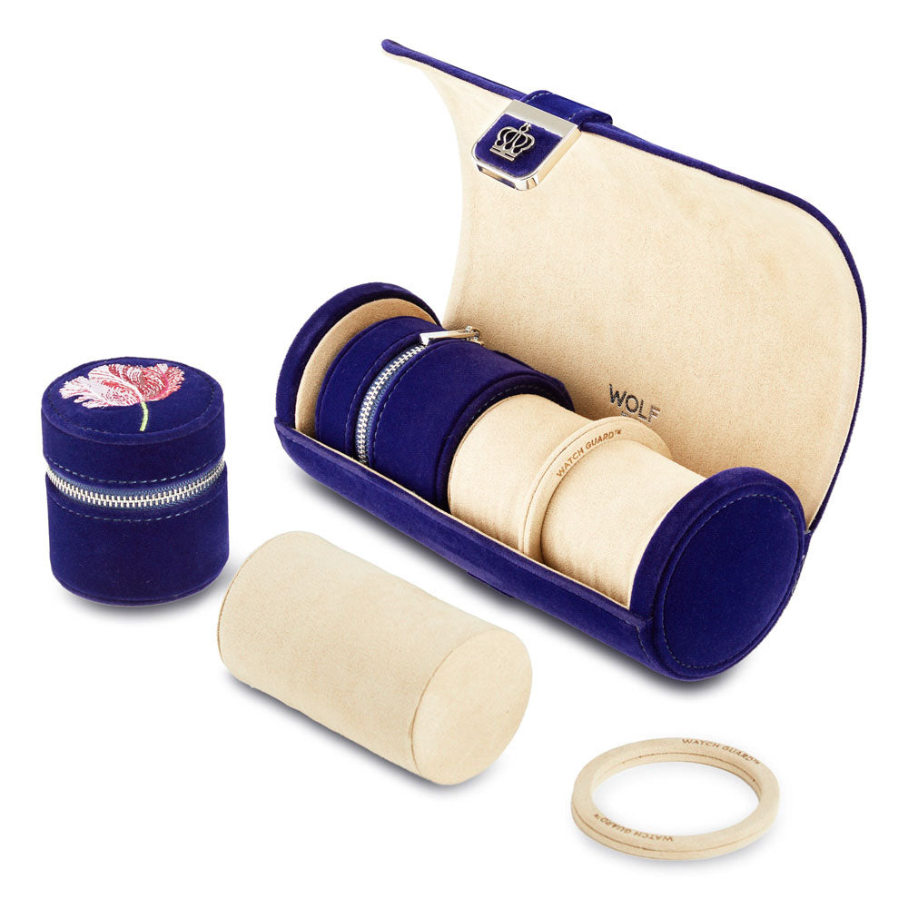 Royal Asscher Double Watch Roll with Jewelry