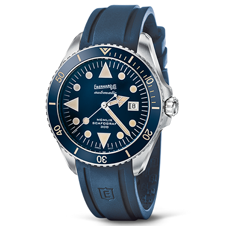 Eberhard &amp; Co Scafograf 300 MCMLIX Blue 41034.VS CU