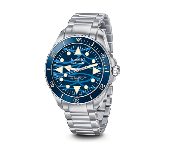 Eberhard & Co Scafograf 200 “ONDE BLEUE” Edición Limitada 41046 CA2C
