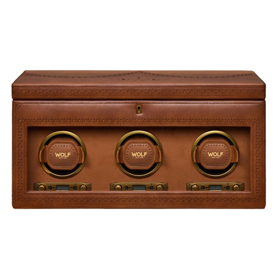 Wolf 1834 Brogue Triple Winder With Storage 440306