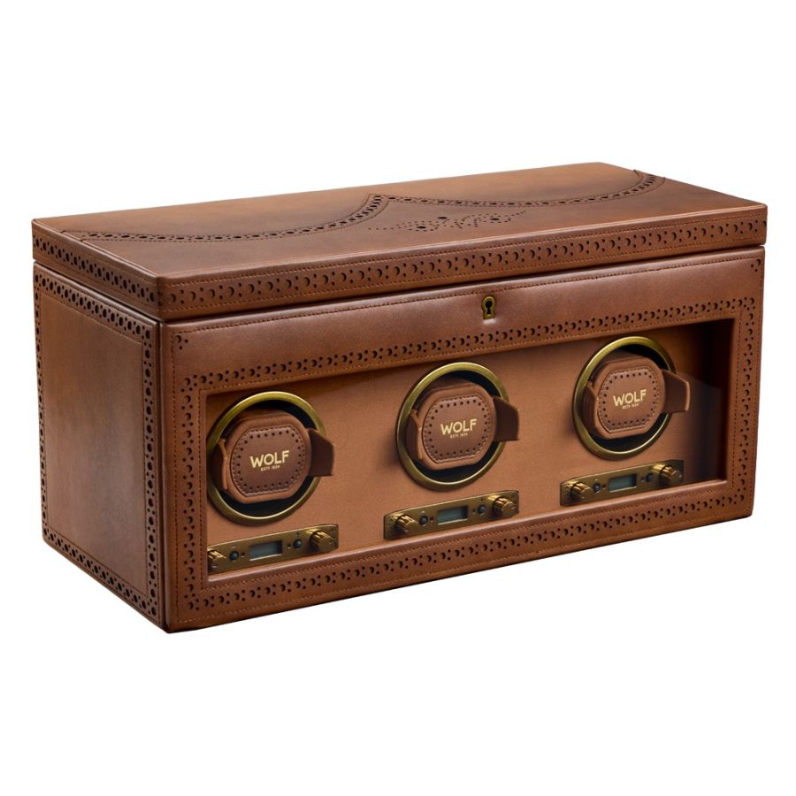 Wolf 1834 Brogue Triple Winder With Storage 440306