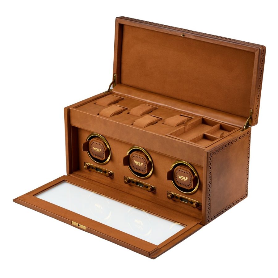 Wolf 1834 Brogue Triple Winder With Storage 440306