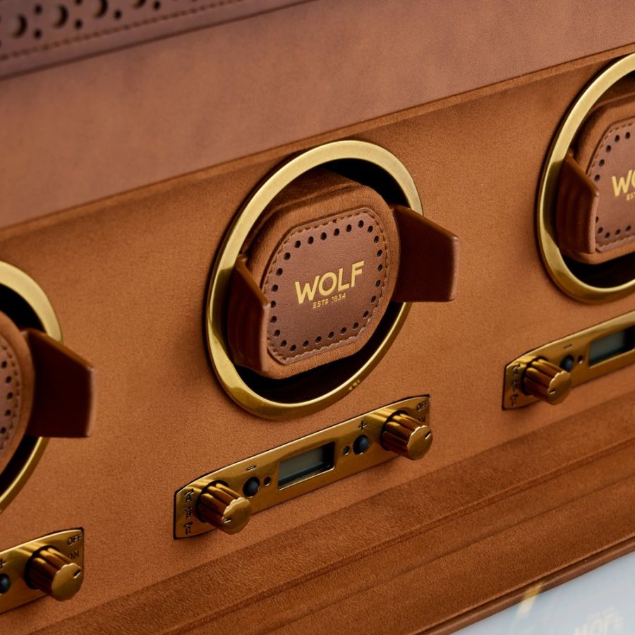 Wolf 1834 Brogue Triple Winder With Storage 440306