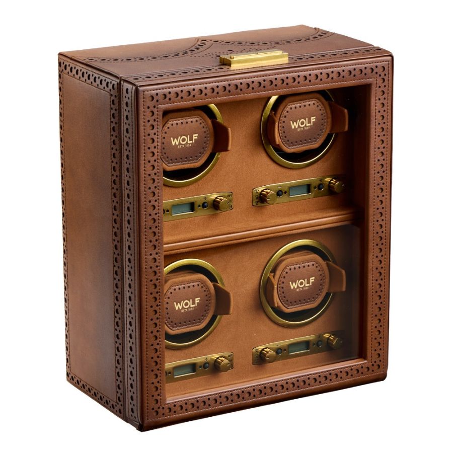 Wolf 1834 Brogue 4 Piece Watch Winder 440406