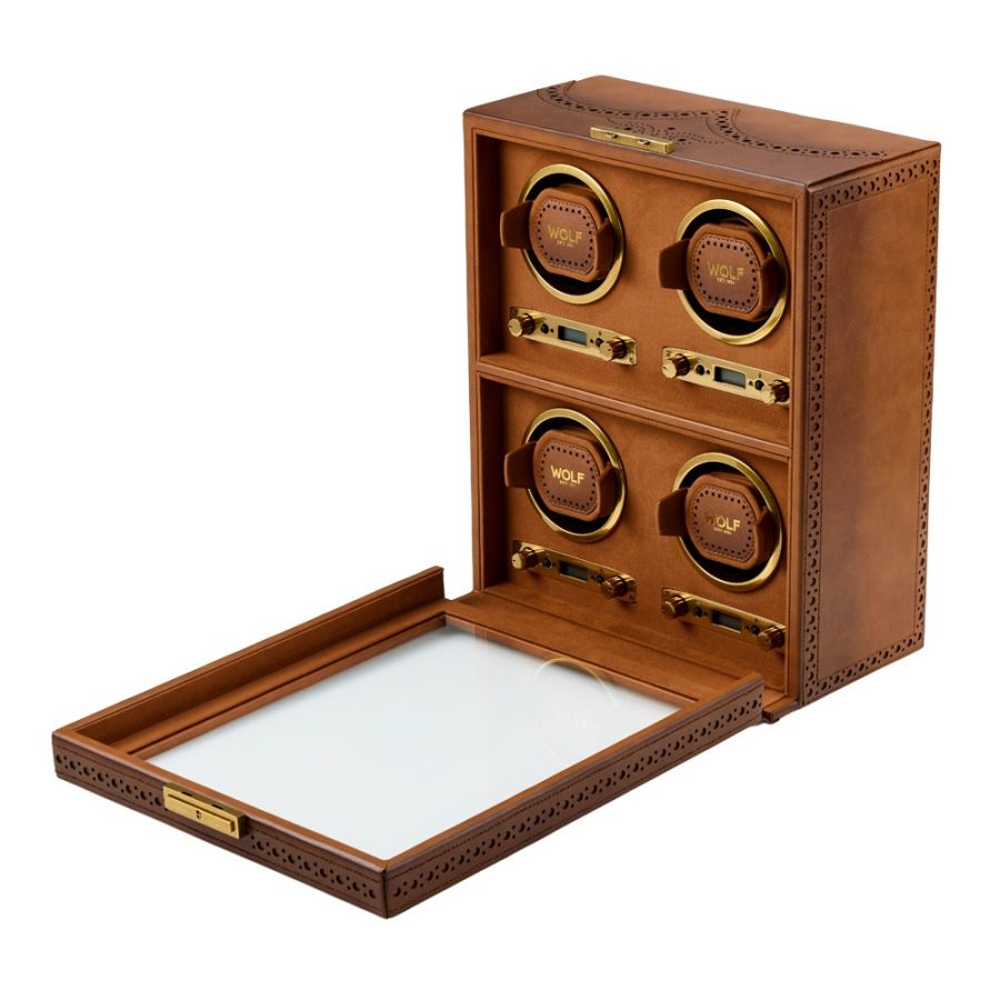 Wolf 1834 Brogue 4 Piece Watch Winder 440406