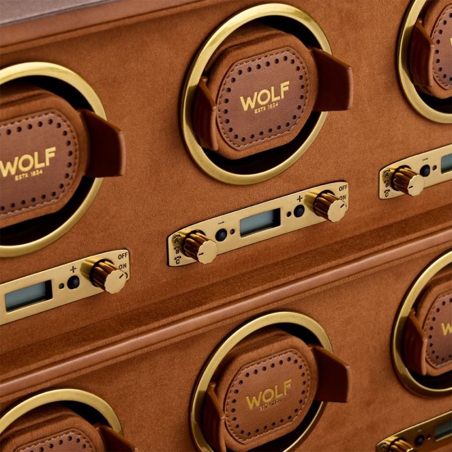 Wolf 1834 Brogue 6 Piece Watch Winder 440606