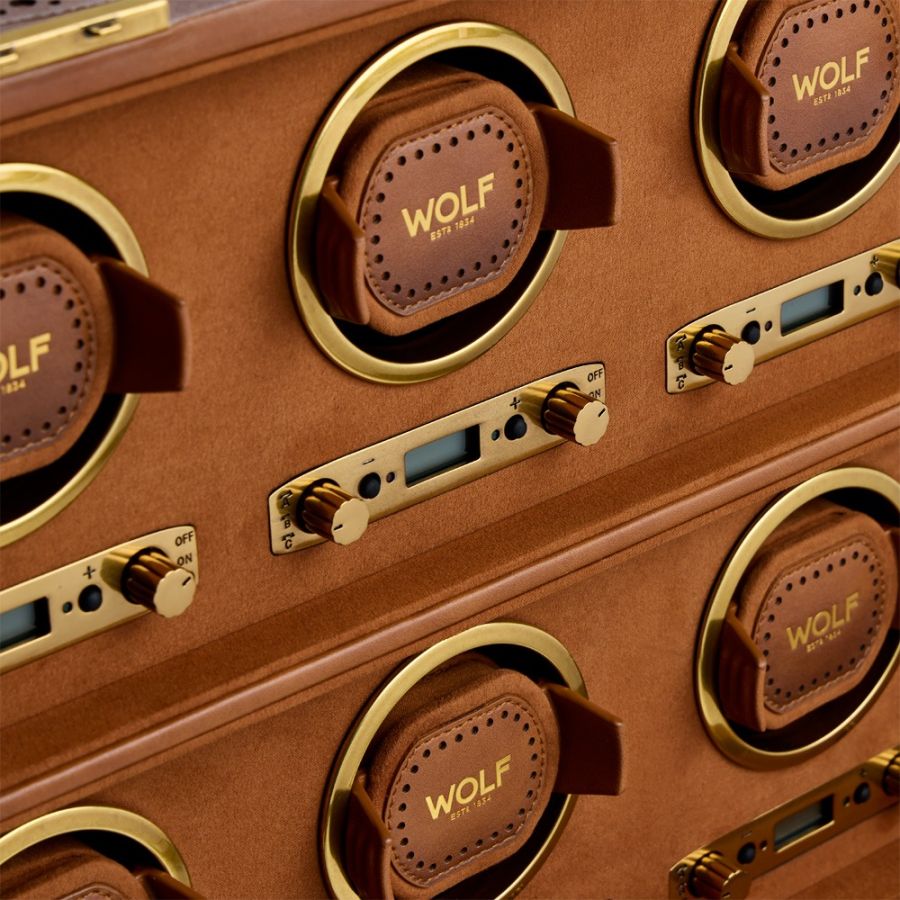 Wolf 1834 Brogue 8 Piece Watch Winder 440806