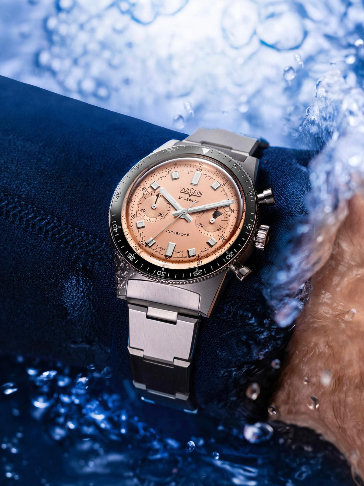 Vulcain Skindiver Chronograph Salmon Limited Edition 590176A87.BHM286