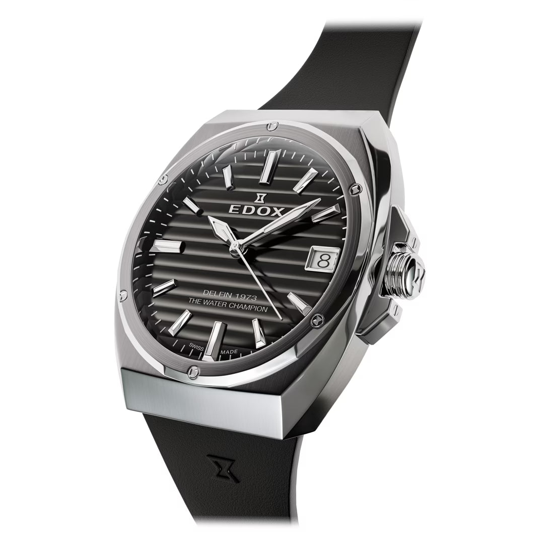 Edox Delfin 1973 Date 32mm 50504 3CA NIN