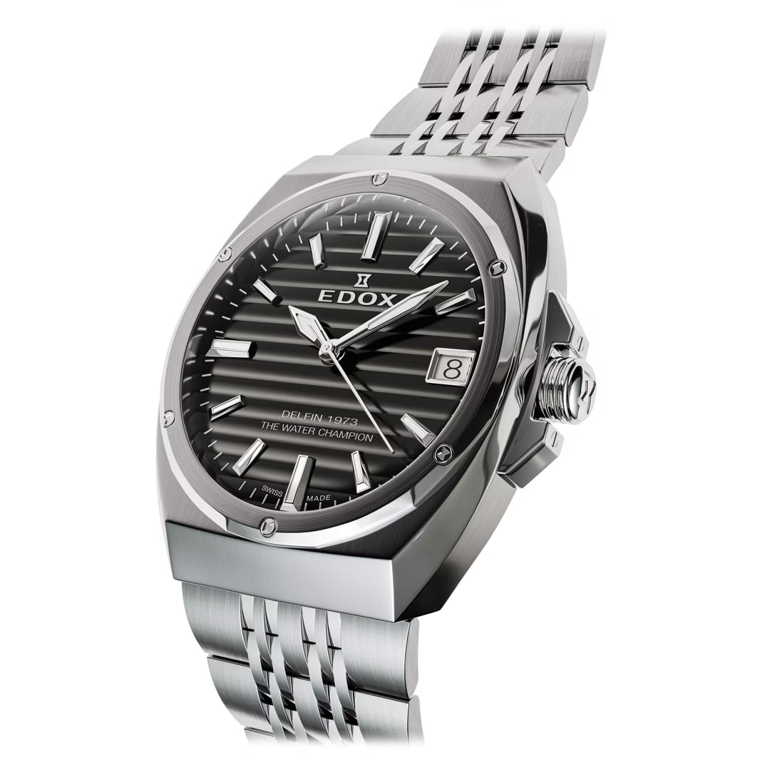 Edox Delfin 1973 Date 32mm 50504 3M NIN