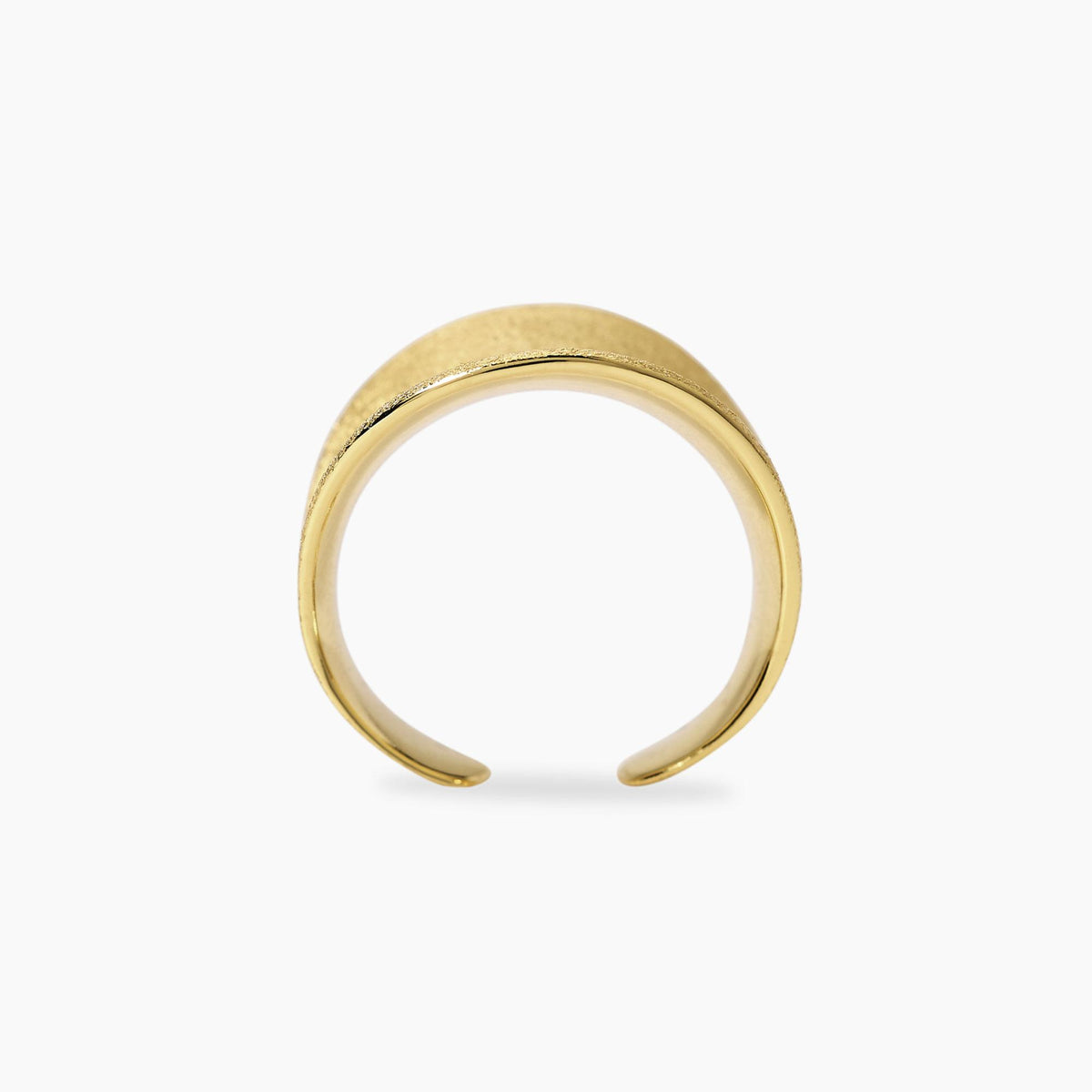 Adjustable ring in gold-plated silver, engraved by Mabina Gioielli 523495
