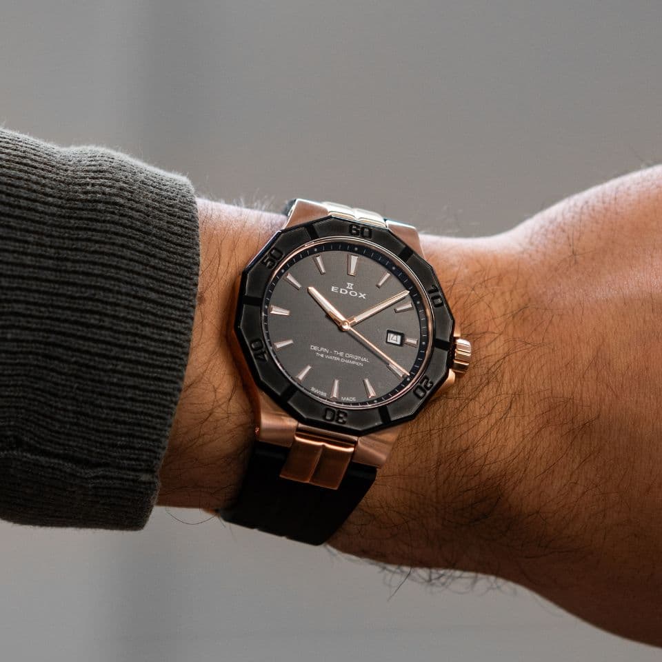 Edox Delfin The Original 43mm 53021-37RNCA-NIR