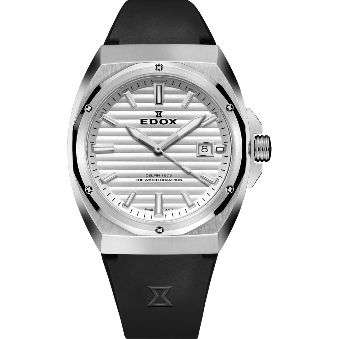 Edox Delfin 1973 Date Quartz 41mm 53032 3CA AIN
