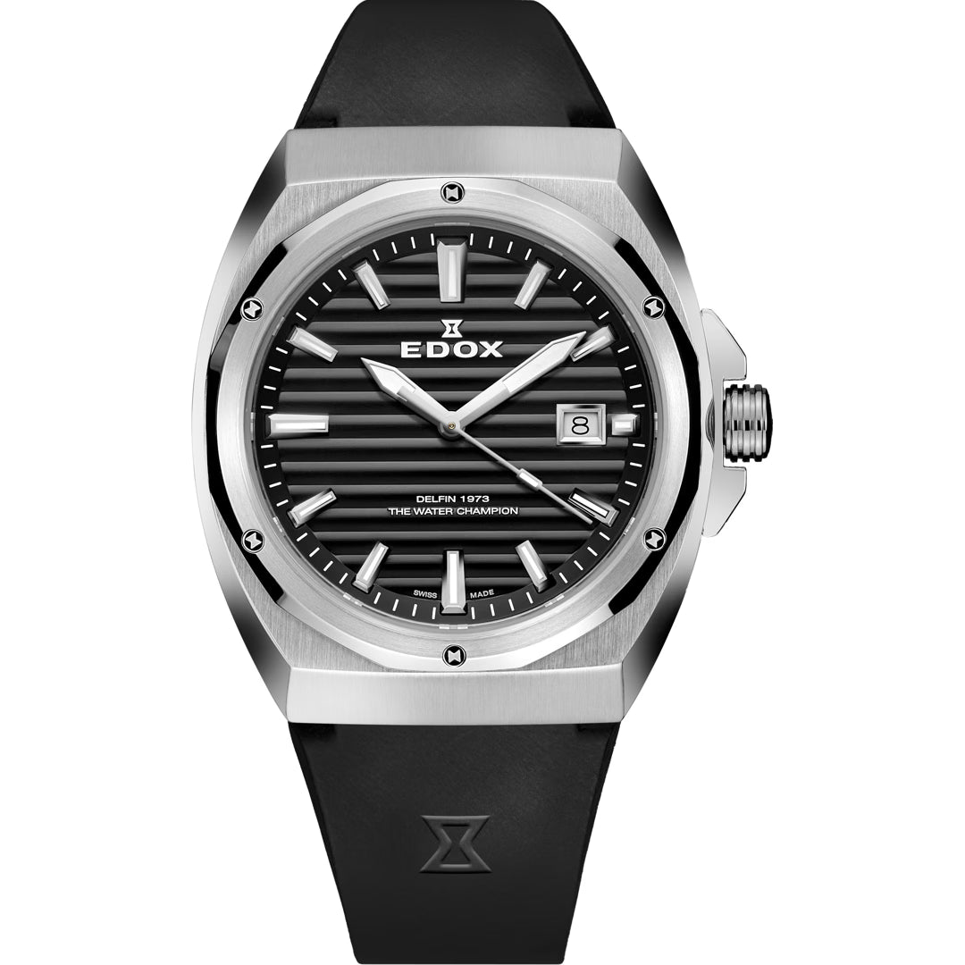 Edox Delfin 1973 Date Quartz 41mm 53032 3CA NIN