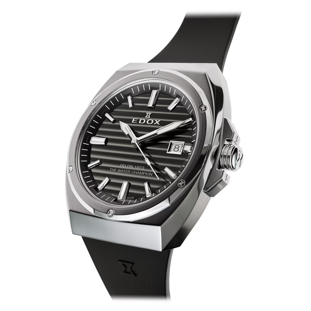 Edox Delfin 1973 Date Quartz 41mm 53032 3CA NIN