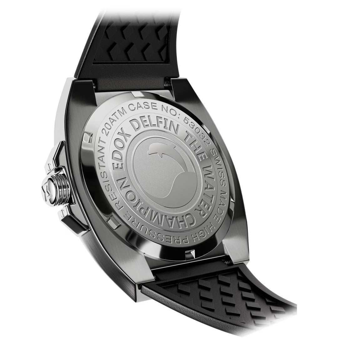 Edox Delfin 1973 Date Quartz 41mm 53032 3CA NIN