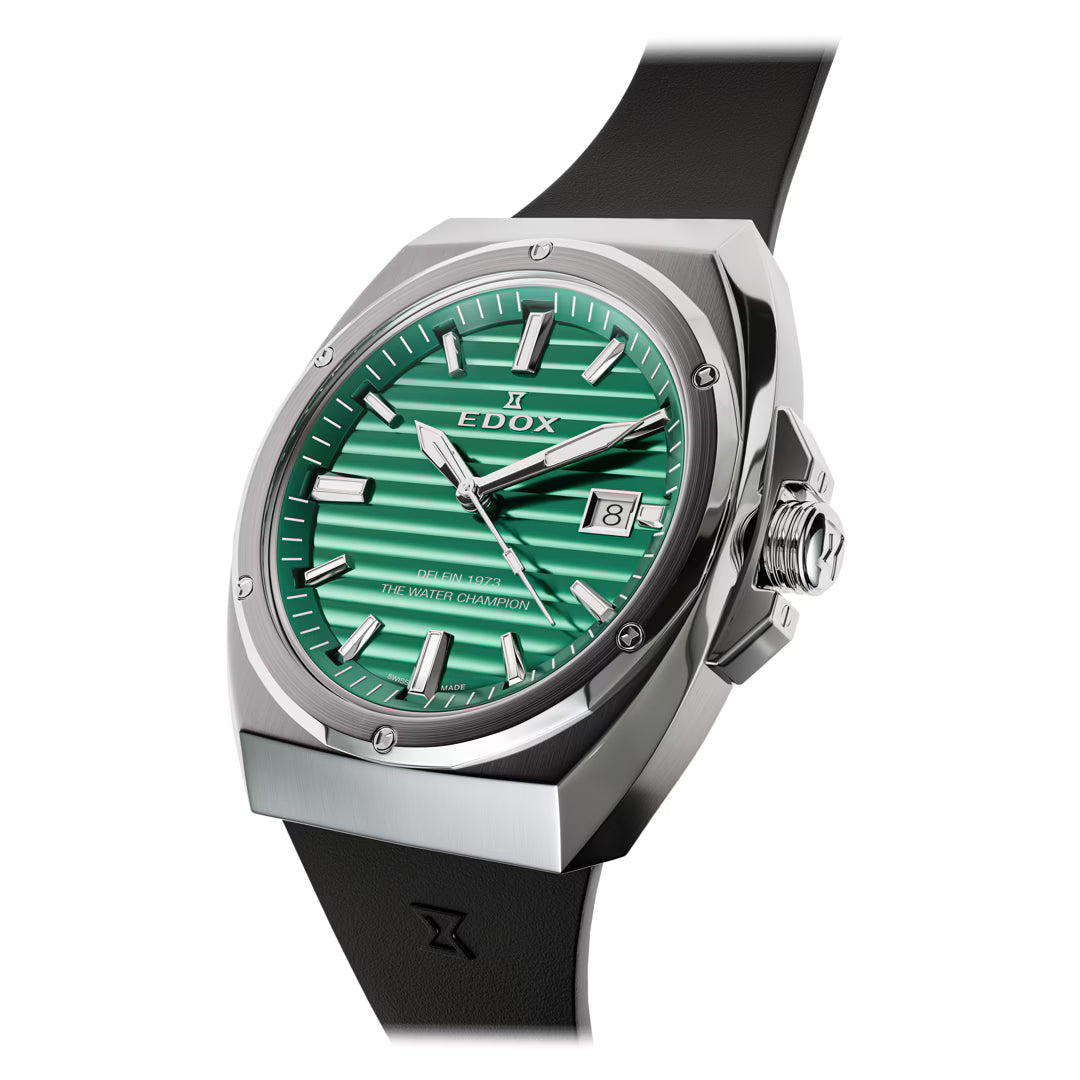 Edox Delfin 1973 Date Quartz 41mm 53032 3CA VIN