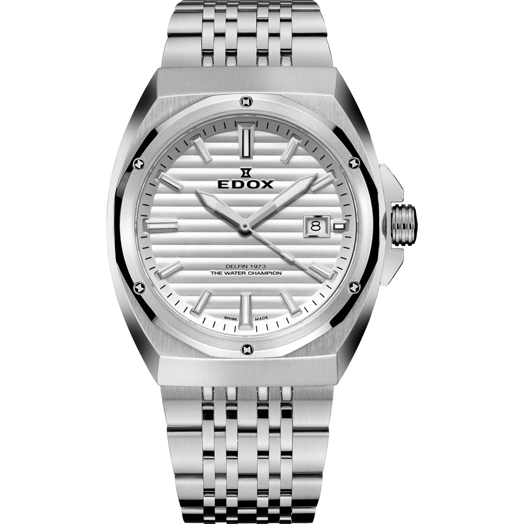 Edox Delfin 1973 Date Quartz 41mm 53032 3M AIN