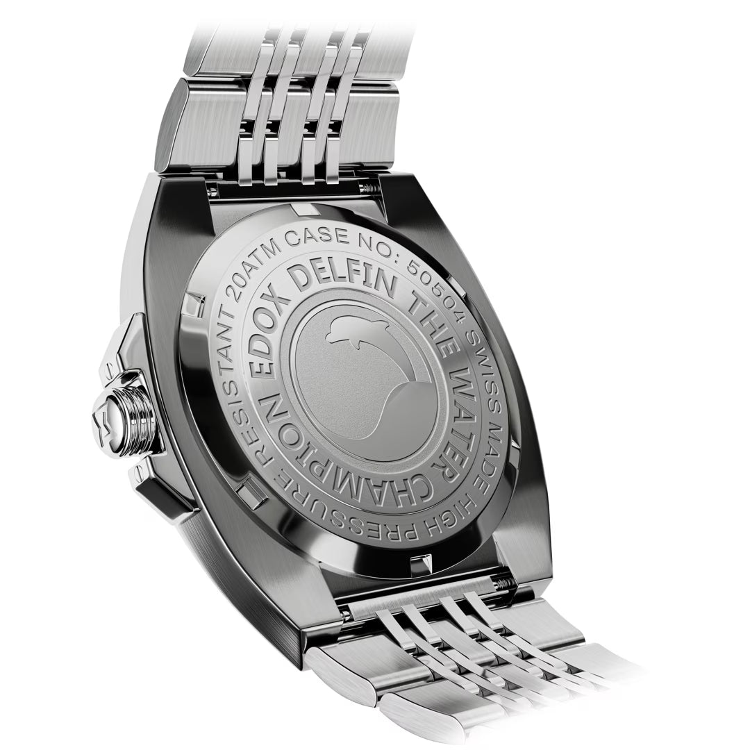 Edox Delfin 1973 Date Quartz 41mm 53032 3M BUIN
