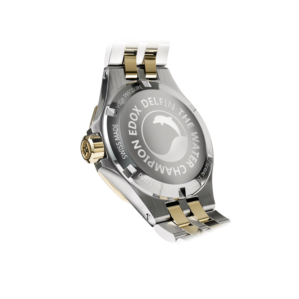 Edox Delfin The Original Date Lady 33mm 53100-357JM-NADND