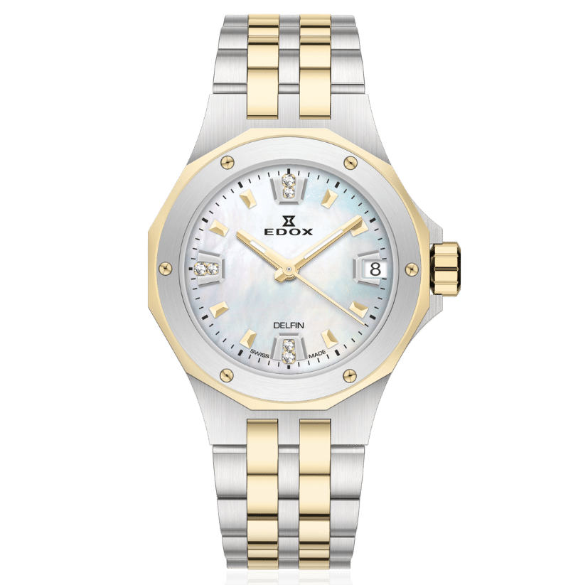Edox Delfin The Original Date Lady 33mm 53100-357JM-NADND