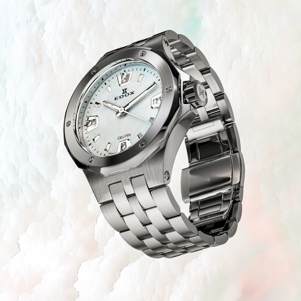 Edox Delfin The Original Date Lady 33mm 53100-3M-NAND