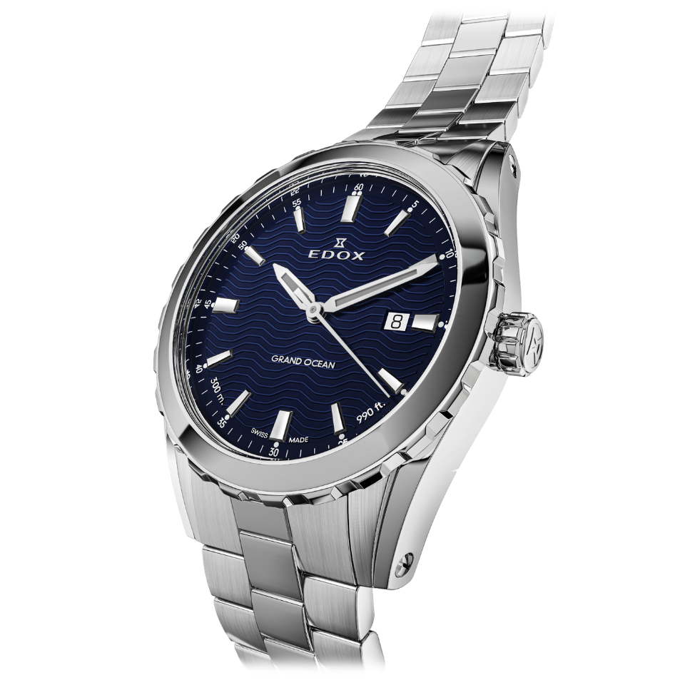 Edox Grand Ocean Date Caballero 42mm 53102-3M-BUIN