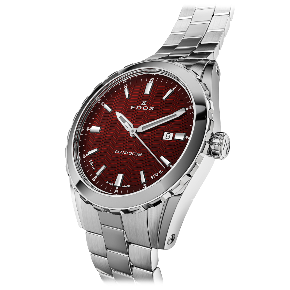 Edox Grand Ocean Date Caballero 42mm 53102-3M-ROUIN