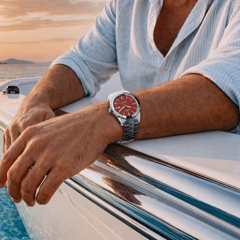 Edox Grand Ocean Date Caballero 42mm 53102-3M-ROUIN