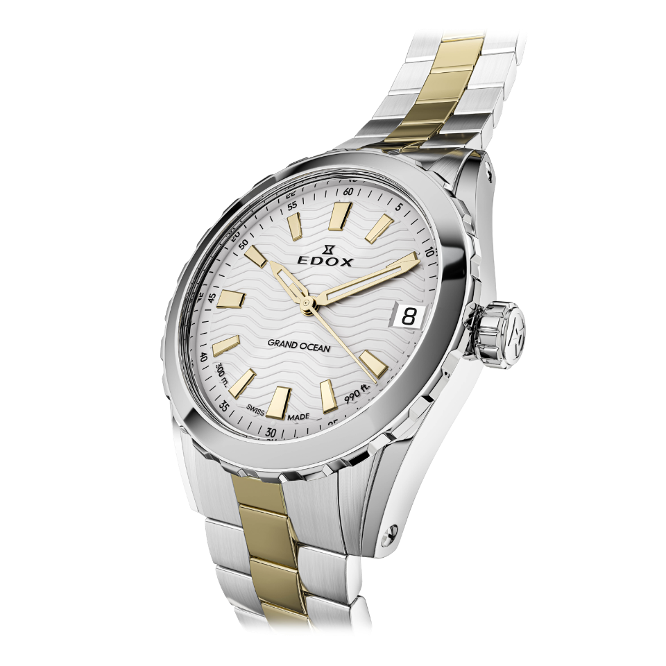 Edox Grand Ocean Date Dama 33mm 53103-357JM-AID