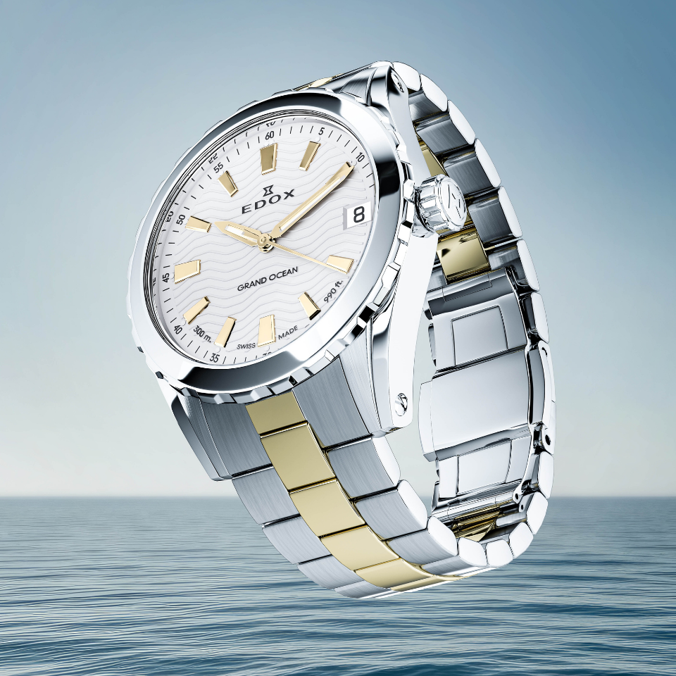 Edox Grand Ocean Date Dama 33mm 53103-357JM-AID