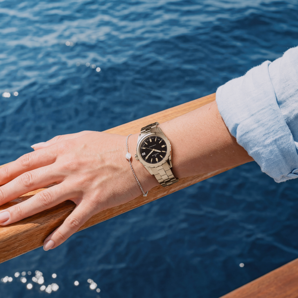 Edox Grand Ocean Date Ladies 33mm 53103-37JM-NID