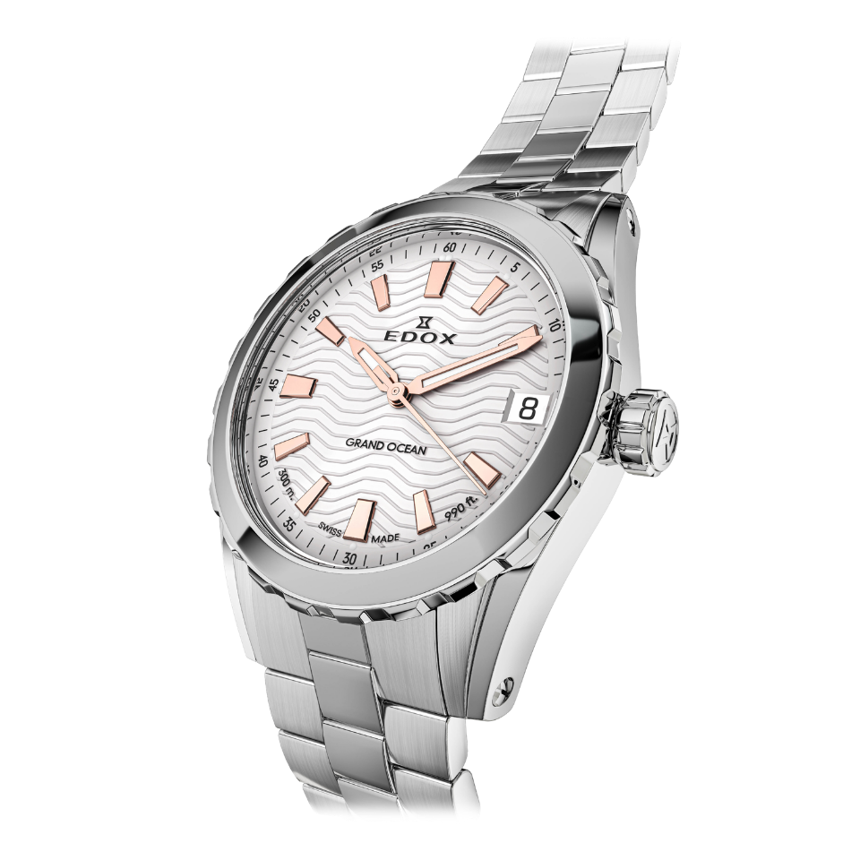 Edox Grand Ocean Date Dama 33mm 53103-3M-AIR