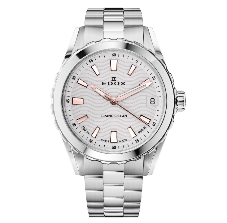 Edox Grand Ocean Date Dama 33mm 53103-3M-AIR