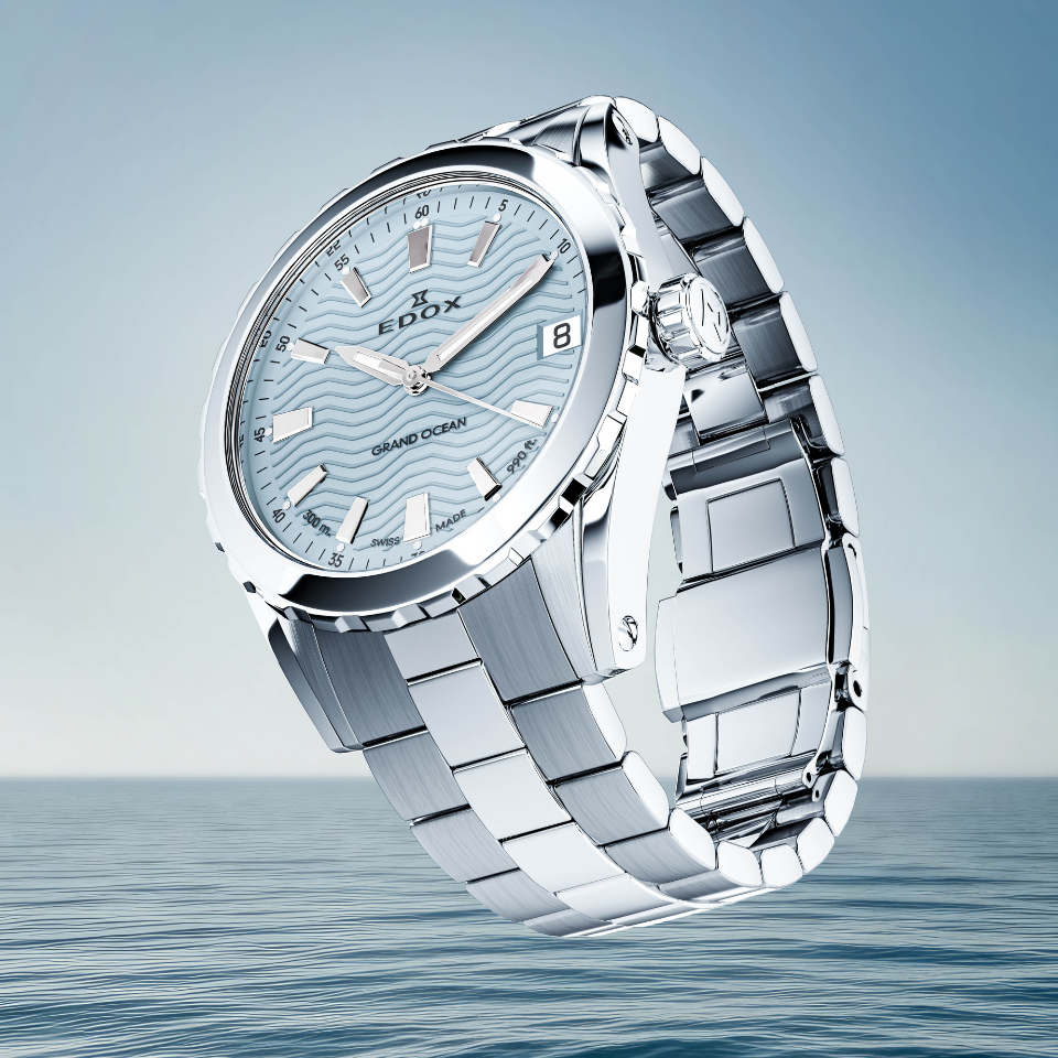 Edox Grand Ocean Date Ladies 33mm 53103-3M-BUCN