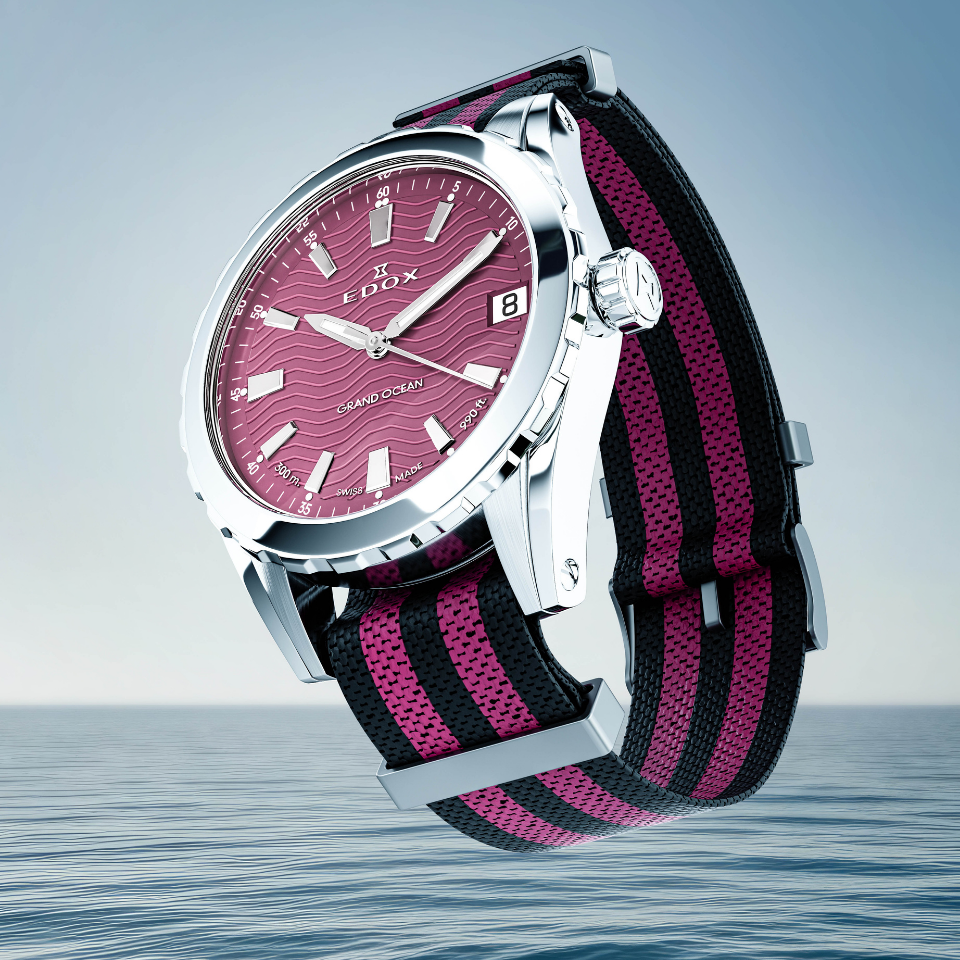Edox Grand Ocean Date Ladies 33mm 53103-3NAVN-VION