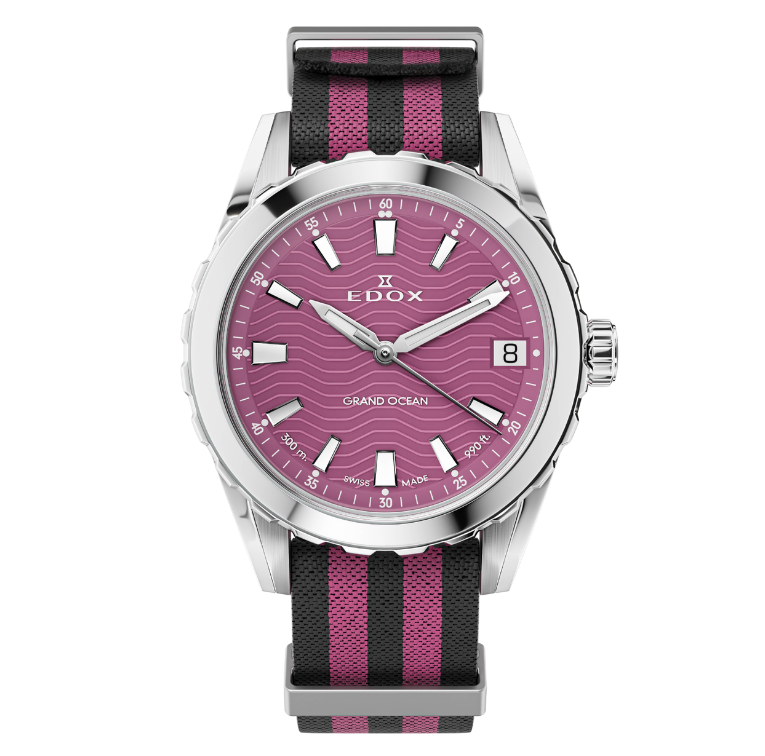 Edox Grand Ocean Date Ladies 33mm 53103-3NAVN-VION