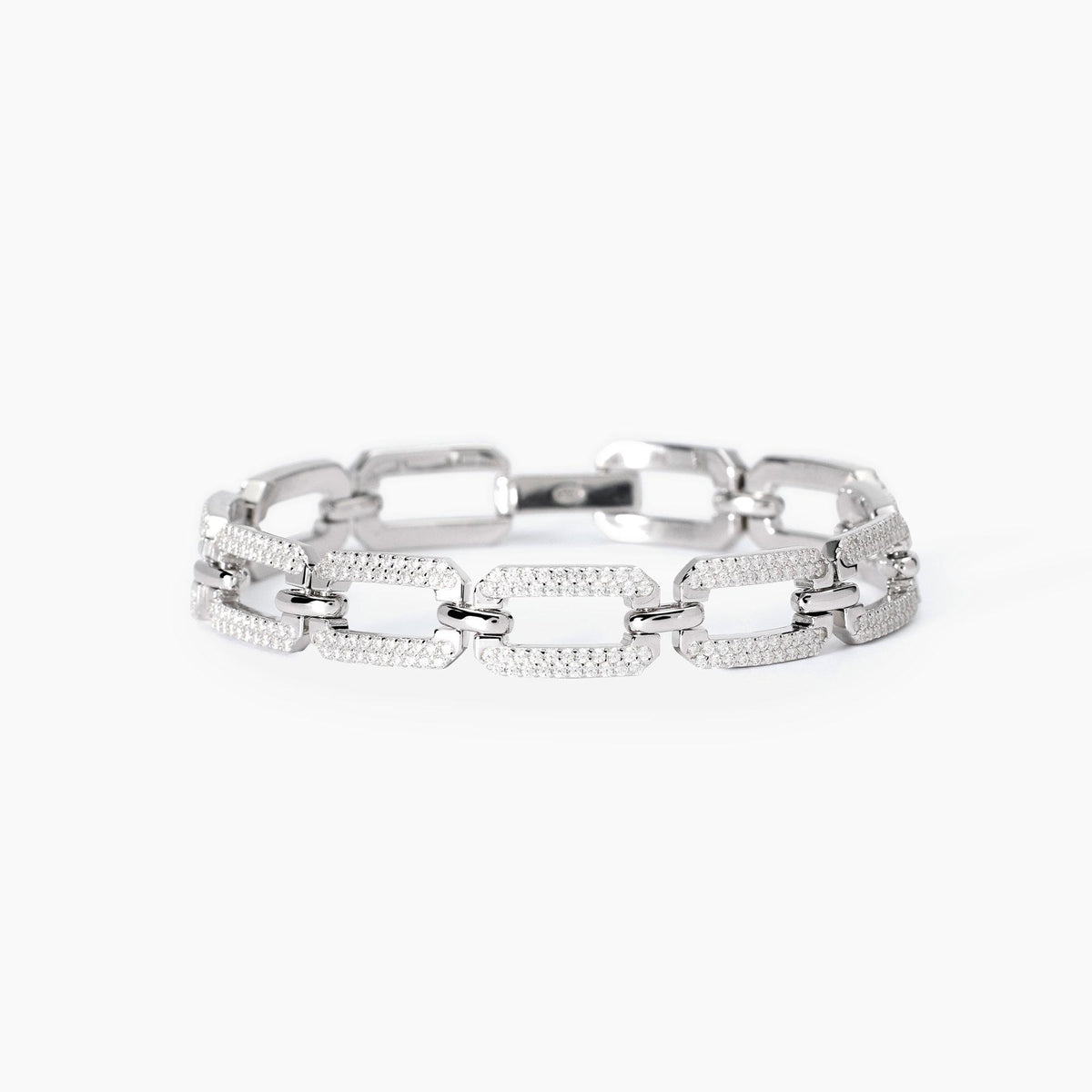 Mabina Bracelet Silver Octagonal Links 533944-18