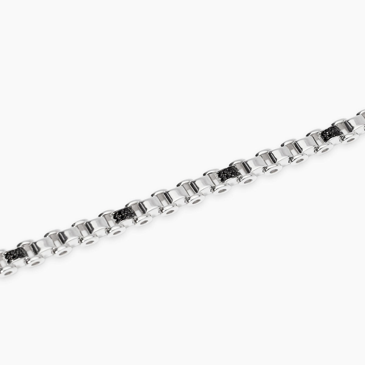 Bracciale Uomo Bracciale con elementi e zirconi neri 534083