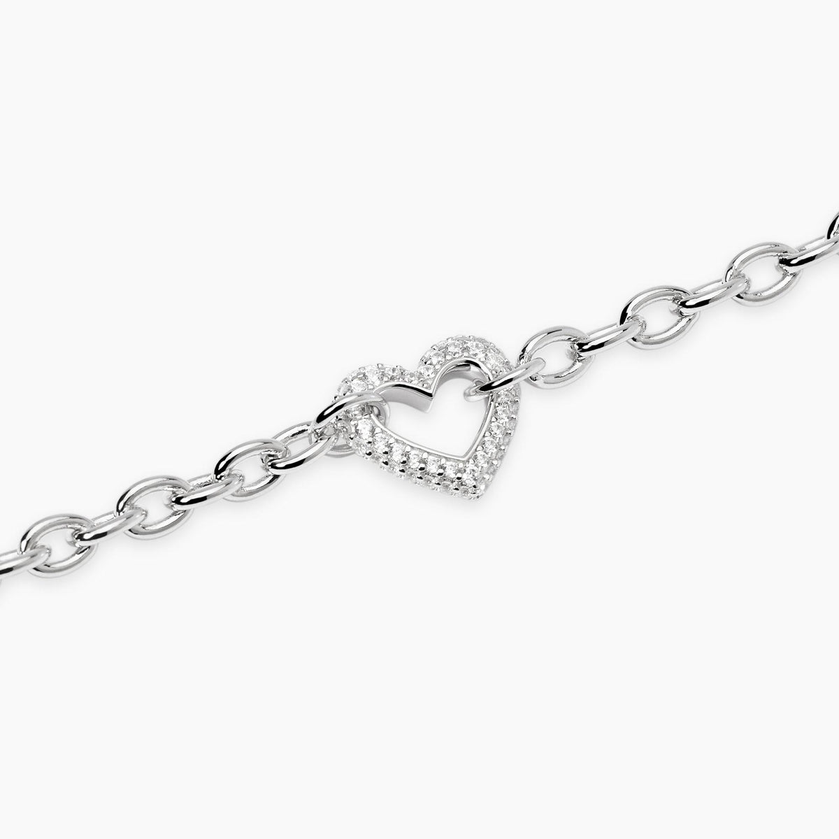 Mabina 534102 Rolo Chain and Heart Bracelet