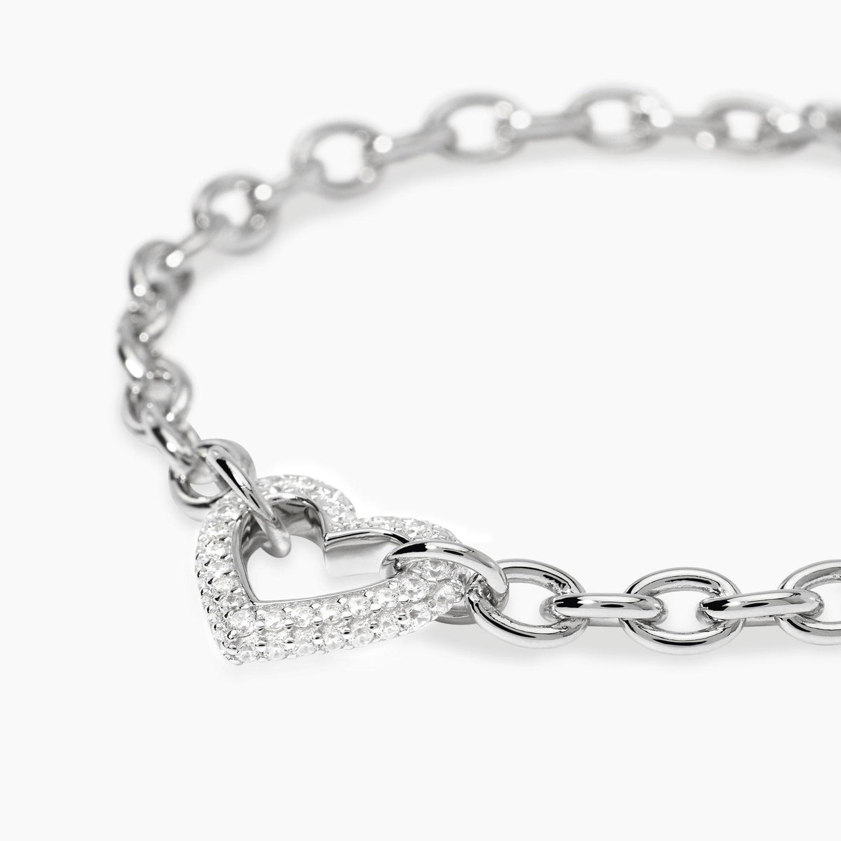 Mabina 534102 Rolo Chain and Heart Bracelet
