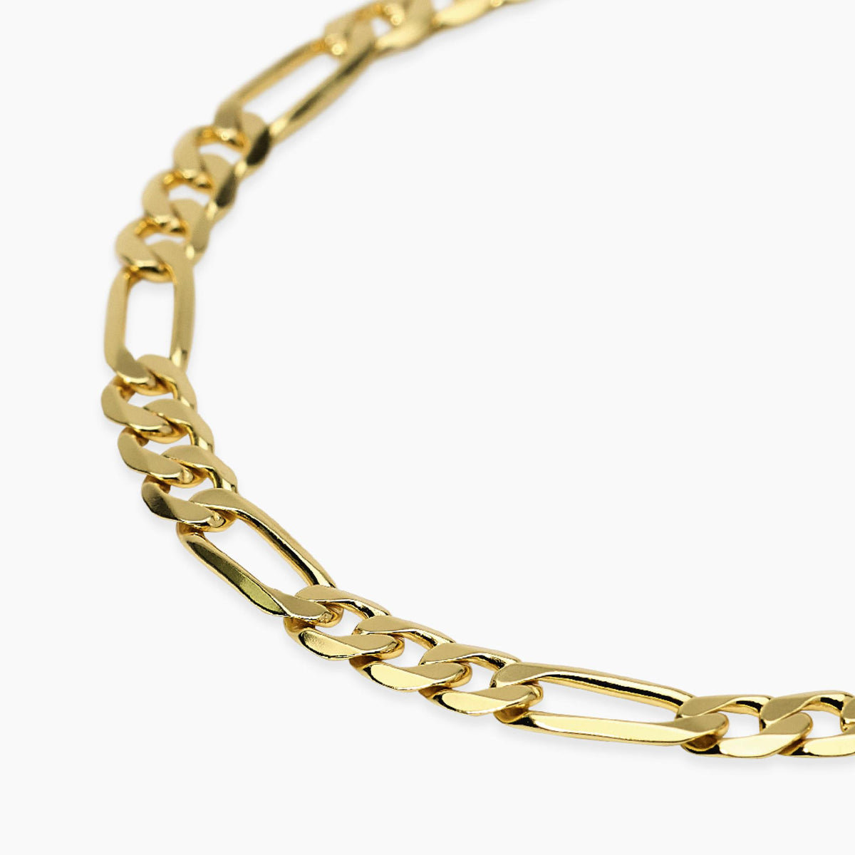 Bracelet en argent doré avec chaîne figaro Mabina Gioielli 534159