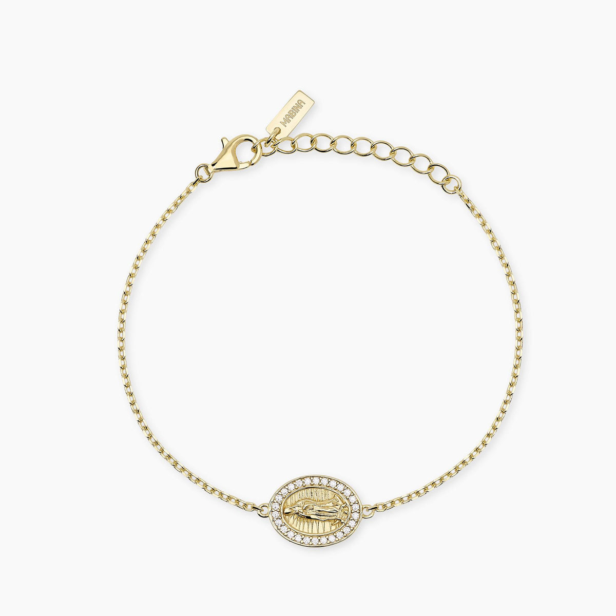 Pulsera con Madonnina Mabina Plata dorada 534166